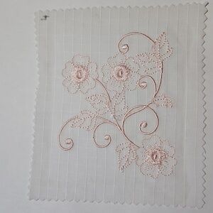 Handmade machine embroidery patch